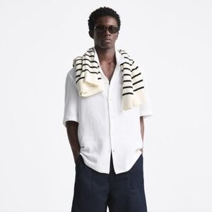 ZARA creased effect shirt
